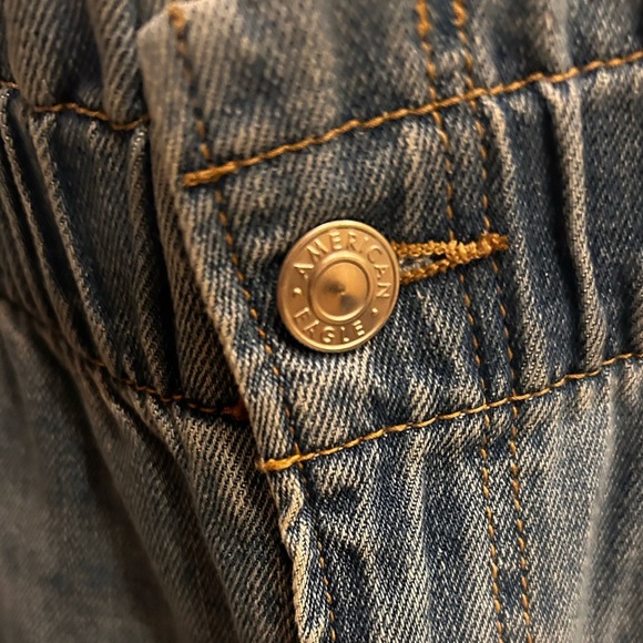 Women’s American Eagle Baggy Jean size 10 Blue Street NO. 3685 - Picture 8 of 12